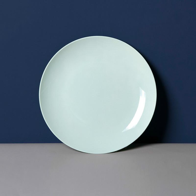 Creative Imitation Porcelain Fruit Plate Round Plastic Food Soy Sauce  Vinegar  Snack Dish Household Kitchen Accessories