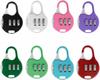 Colorful 3-Digit Combination Padlocks (Pack of 8)