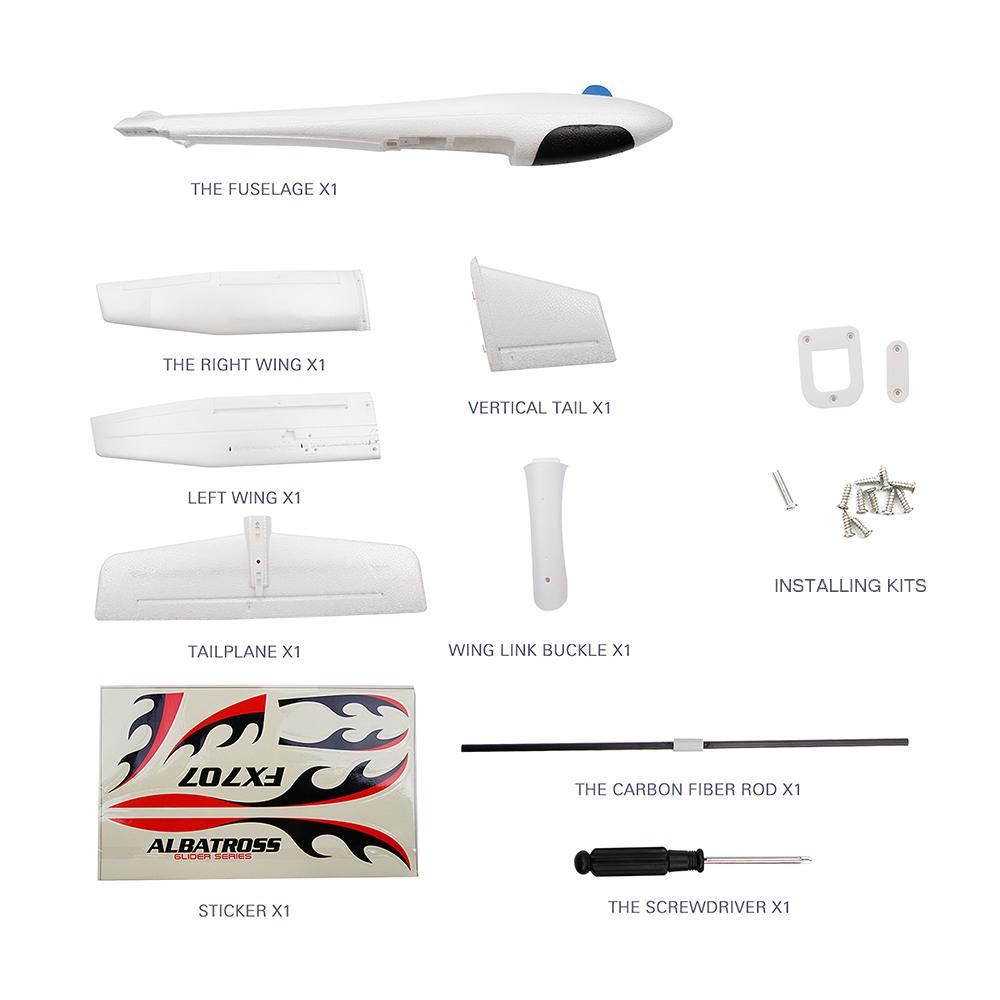 FX707S Airplane Hand Launch Glider Plane Throwing Soft Foam Aircraft Model DIY
