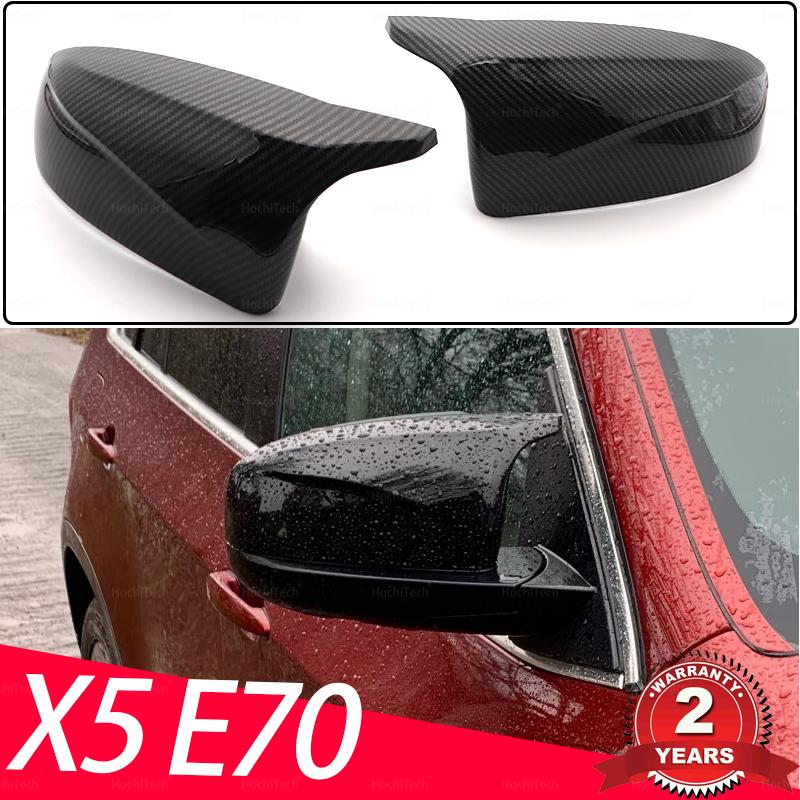 

Rearview Mirror Caps Cover For Volkswagen for BMW X5 E70 2008-2014 Rear View Mirrors case with tools Trim Holder