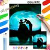 Cinderella Full Moon Paint By Number Kit Number Drawing Canvas DIY Picture Home Decor Romantic Couple Wall Art Craft Gift Set