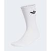adidas Trefoil Crew Sock Cushion Pair - White KE1340 5870527