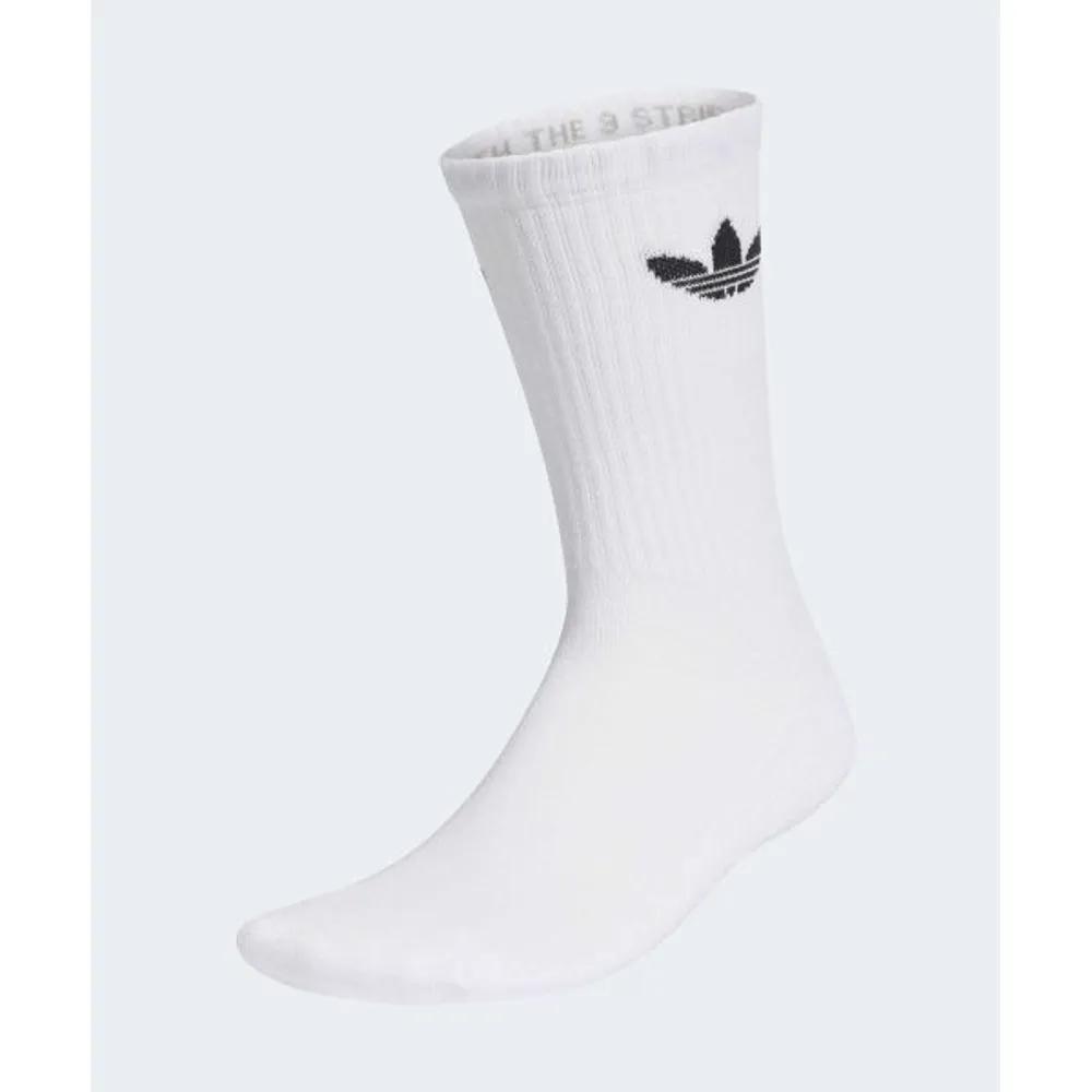 adidas Trefoil Crew Sock Cushion Pair - White KE1340 5870527 M