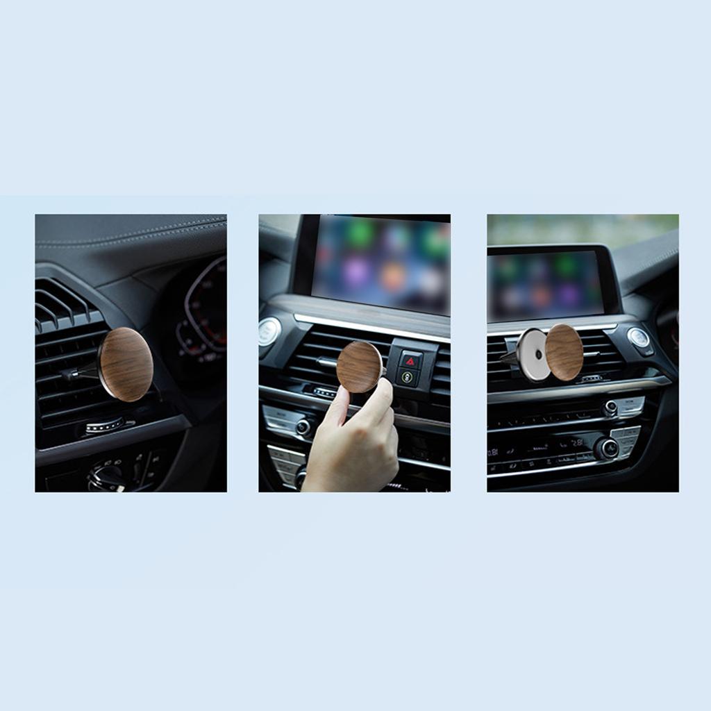 Pack of 2 Car Aromatherapies Car Air Vent Mount Fragrances Diffuser Wood Essential Oil Diffuser Perfume Scent Diffuser