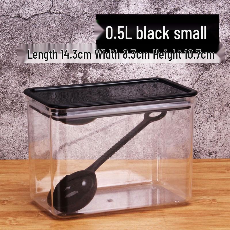 Ally Black Square Sealed Food Container