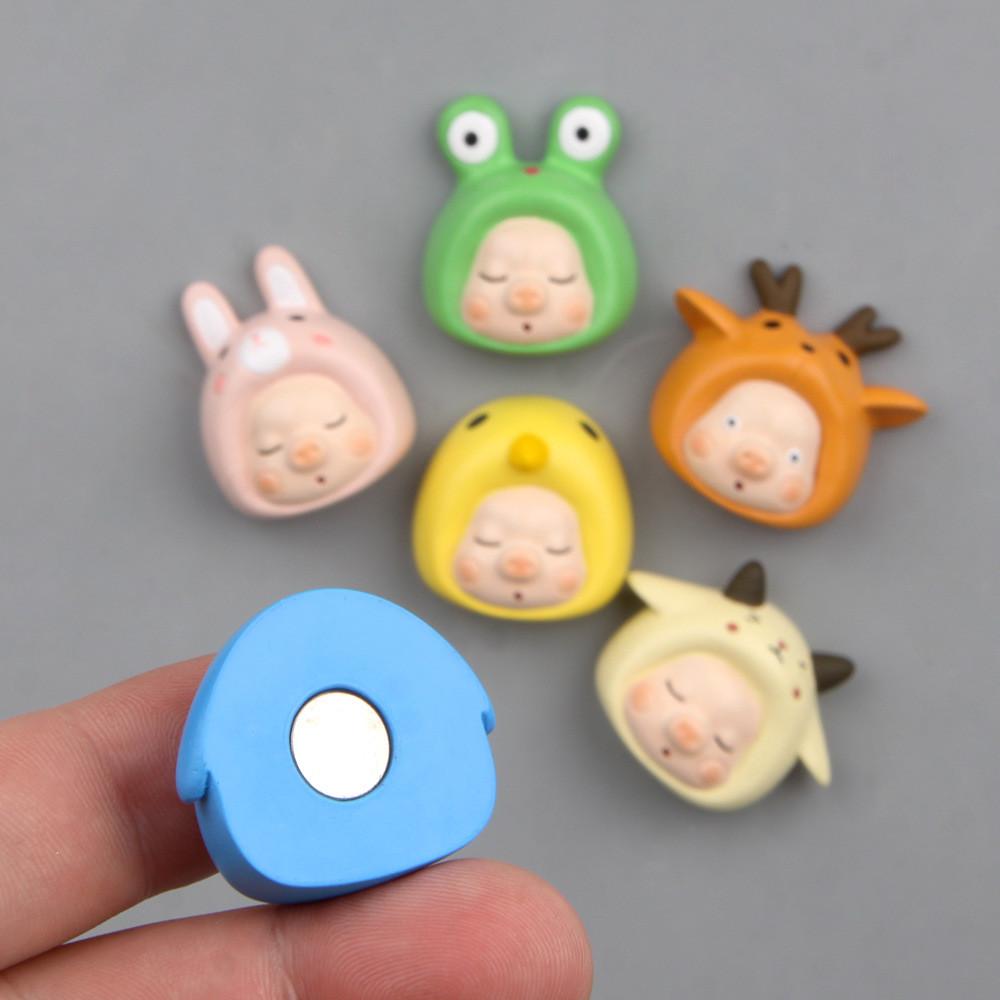 Penguin Jenny Pig Cartoon Resin Magnet Clips For Refrigerator Decor And Gift Giving