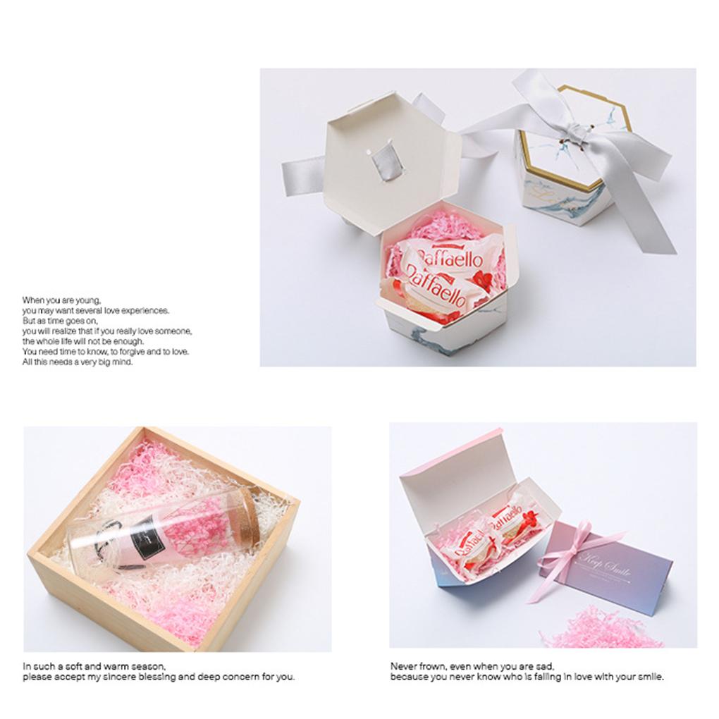 Colored Shredded Crinkle Lafite Paper Raffia Filler Confetti Gift Box Birthday Filling Home Material Packaging