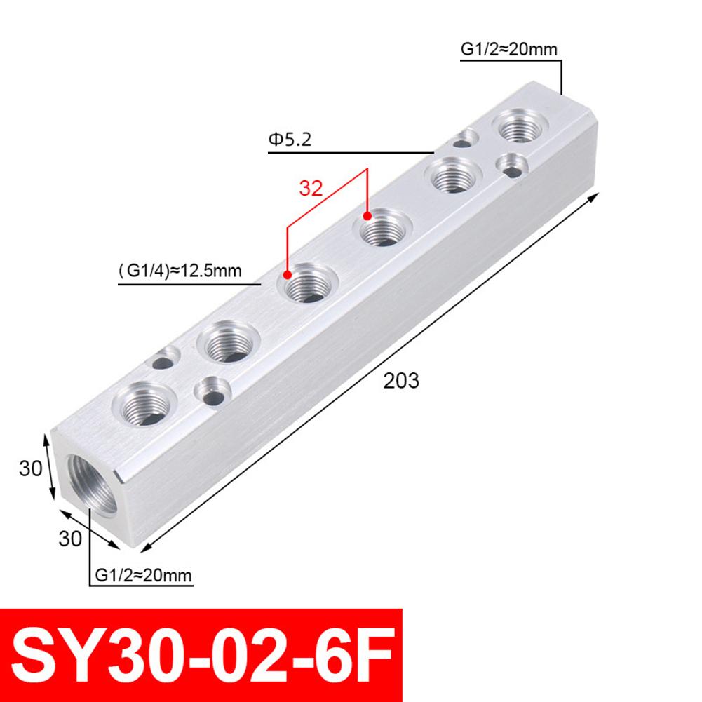 Pneumatic Air Multiple Line Exhaust Manifold Distributor 1/2 Pt Thread Port SY30 Woodworking, Pneumatic Tools Auto Repair Parts