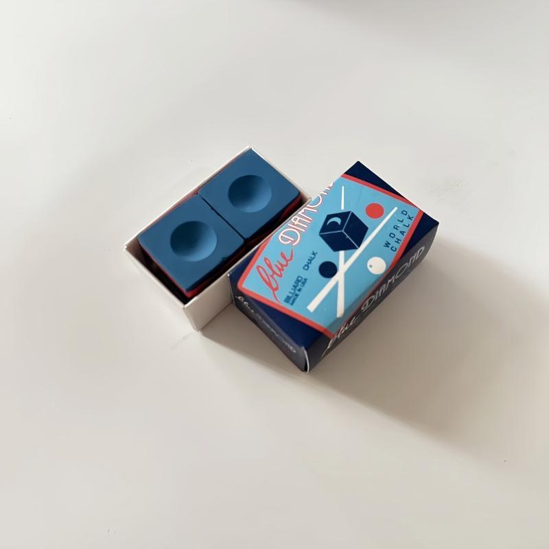 Blue Diamond Billiard Cue Chalk Strong Friction Long Lasting For Pro And Amateur Games And Training