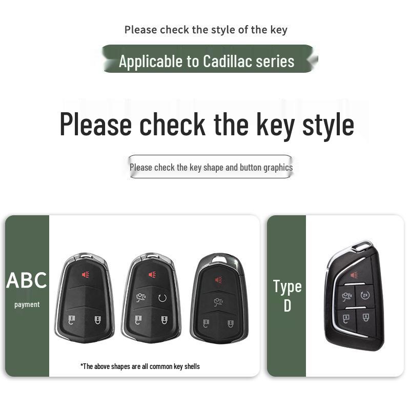 Cadillac XT5, CT5, XT4, XT6, CT6, XTS, ATSL, CT4 Premium Metal Key Cover