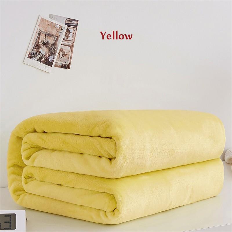Weiche Decke Einfarbig Fleece Bett Werfen Handtuch Bettwäsche Blatt Für Erwachsene Hause Schlafzimmer Sofa Reise Büro Nickerchen Decken
