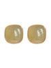 Hetian Jade Imitation Stud Earrings for Women - Nourishing, Retro, Niche Design, 2024 High-End Style