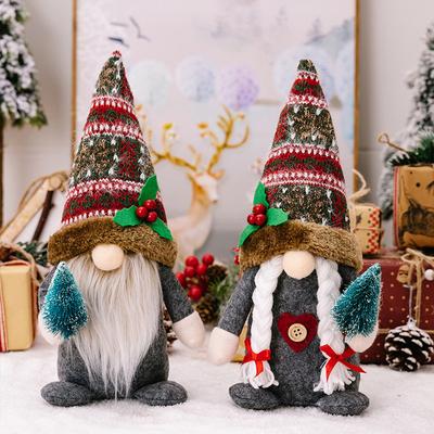 Natal boneca de pelúcia gnome natal anão gonk elfo decoração para casa ornamento