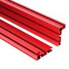 Miter Gauge Fence 75 Type Miter T-Track Aluminum Profile Fence Woodworking Miter Fence with Scale for Router Table (RED, 60cm)