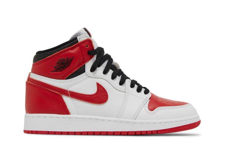Kids' Sneakers Nike Jordan 1 Retro High OG Heritage (GS) White/University Red-Black