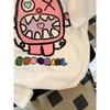 European sizes Girls Summer T-Shirt- Casual and Loose Fit with Cute Cartoon Print, Machine Washable