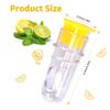 2 PC Fruit Squeezer Portable Resuable Lightweight Manual Lemon Juices eamer Built in Filter in Filter with Spoon for Home Travel