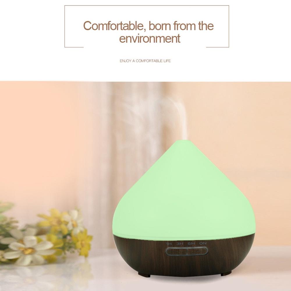 500ml Aromatherapy Diffuser with Remote  Ultrasonic Humidifier, 6 Oils & Color LED Lights