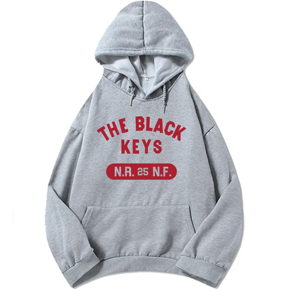 The Black Keys NRNF Sweats à capuche Manches longues Polaire Sweat à capuche pour homme Décontracté Unisexe Streetwear Lourd Mental Mode Pull