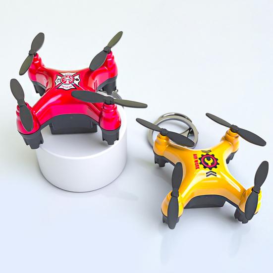 Drone Style Keychain Pendant Cartoon Design Mini Versatile Hanger Backpack Keychain Kids Schoolbag Accessories