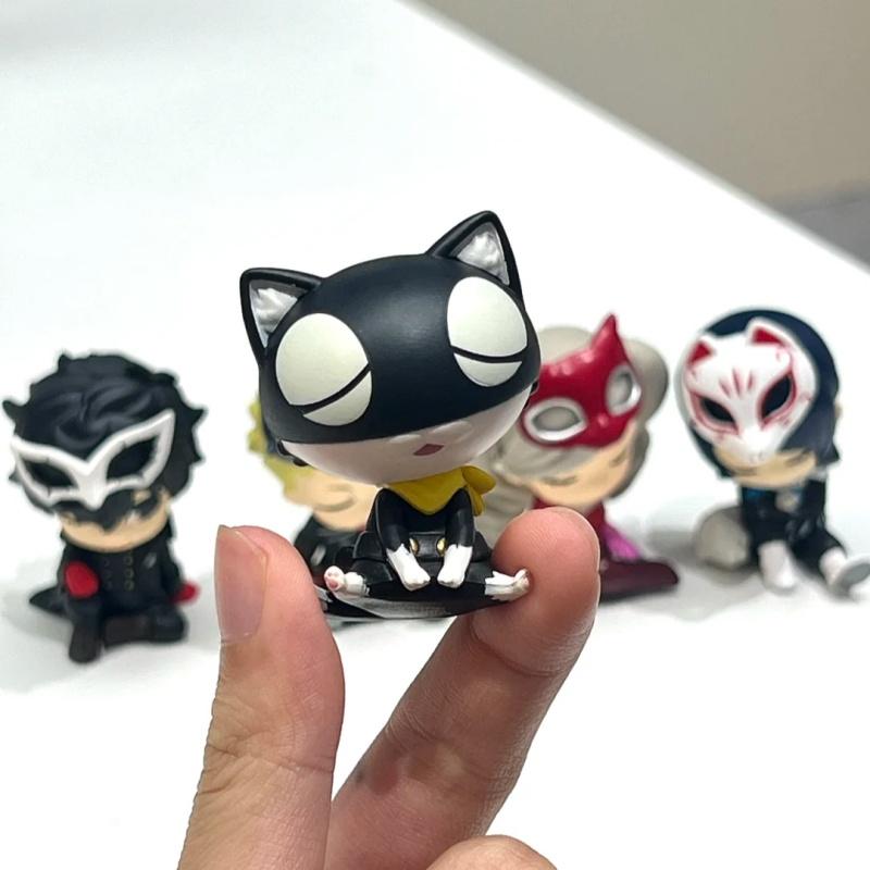 Stock In Genuine Persona P5 Shoulder To Shoulder Egg Rain Lotus Sakamoto Ryouji Cutetrendy Charm Collectible Series Ornament Toy