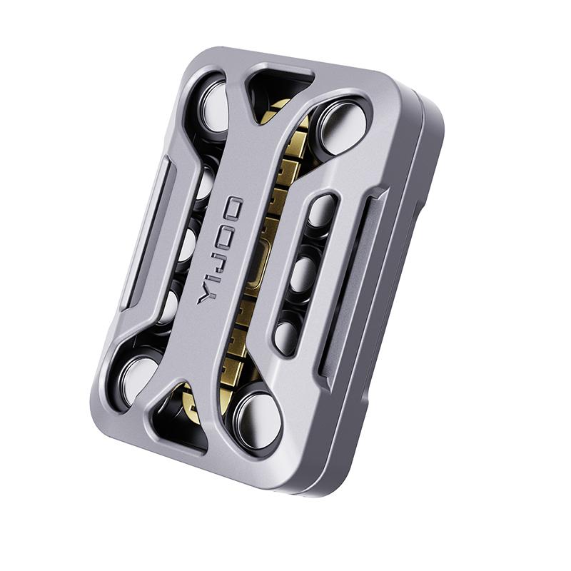 Infinite Position Metal Fidget Slider Tuning Fork Structure No Limit Travel Haptic Feedback Edc Stress Relief Toy For Adults