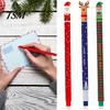 Festliches Schulbedarf Radierbarer Stift Set Weihnachts-Thema Nikolaus Rentier Elfen Design Neuheit Stifte Glattes Schreiben Schreibwaren für Schüler Lehrer Einzigartig
