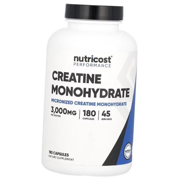 Креатин Моногидрат в капсулах, Performance Creatine Monohydrate 3000, Nutricost  (31647001)