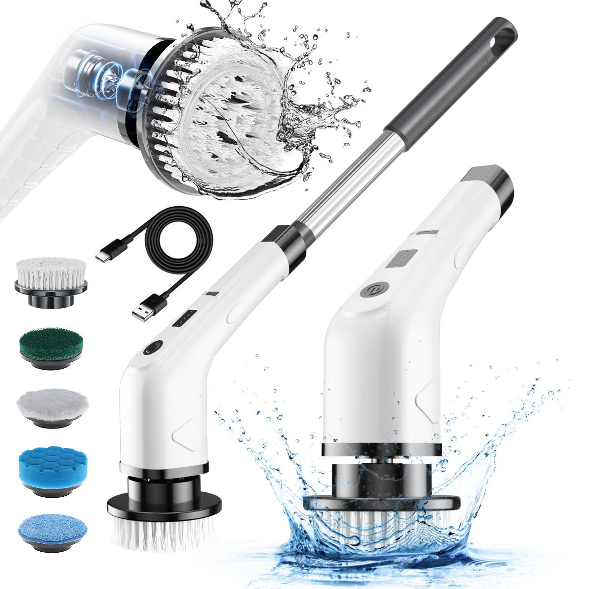 Electric Cordless Spin Scrubber Household Cleaning Brush Plastic Material Scrub Brush for Kitchen Standard