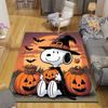 1Pc Snoopy Halloween Night Rug Office Carpet Indoor Outdoor Doormat Nonslip Soft And Comfortable Living Room Christmas Halloween Gift D918102
