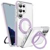 Highly Transparent Folding Magnet Stand Magnetic Phone Case For Samsung S26 Ultra S26 Plus Anti-Slip Frame Bumper Armor Cover