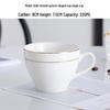 Set di tazze da caffè in ceramica Chixing stile europeo lusso con bordo dorato