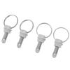 4Pcs Ball Lock Keg Pressure Relief Valve Stainless Steel Keg Lid Pressure Relief Valve Home Beer