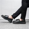 Fashion Work Lightweight Slip-on Man Casual Shoe With Tassels Classic Original Size 45 Elegant Social Cowhide Retro Men's Leather Shoes