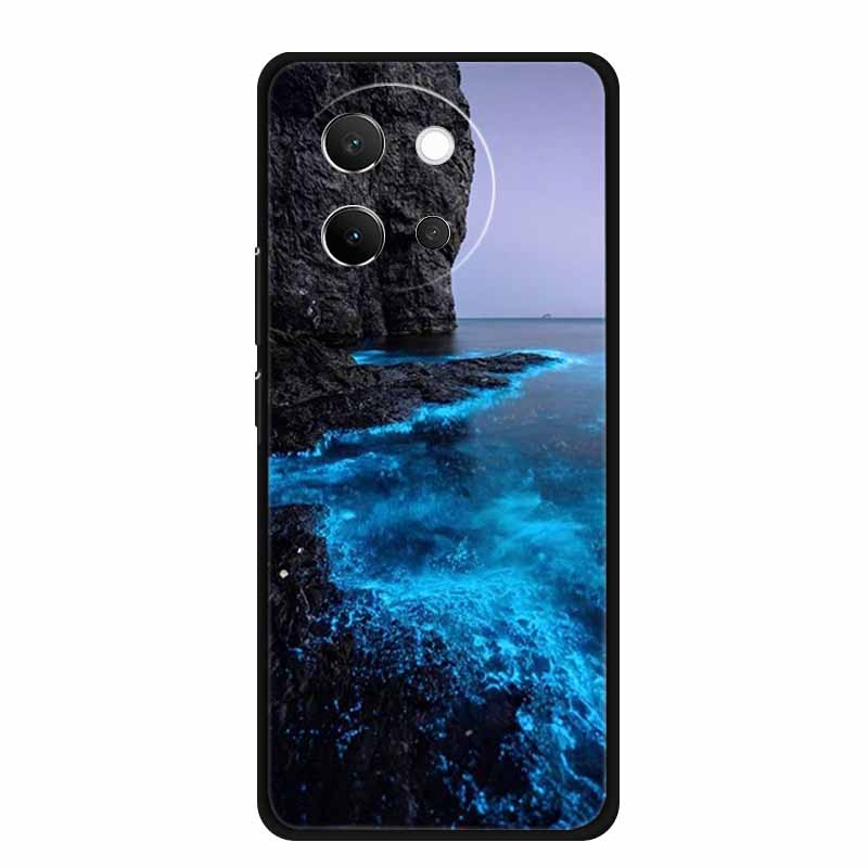 For Vivo V40 Lite Case Black Silicone Soft Back Cover Case For Vivo V40 Lite 5G Phone Case Cover V 40 V40lite 6.78" Funda Coque