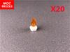20pcs MOC Bricks Headgear Crown with 5 Points Open Center Stud Flower 39262 Tree House Building Blocks Chilren's Toys