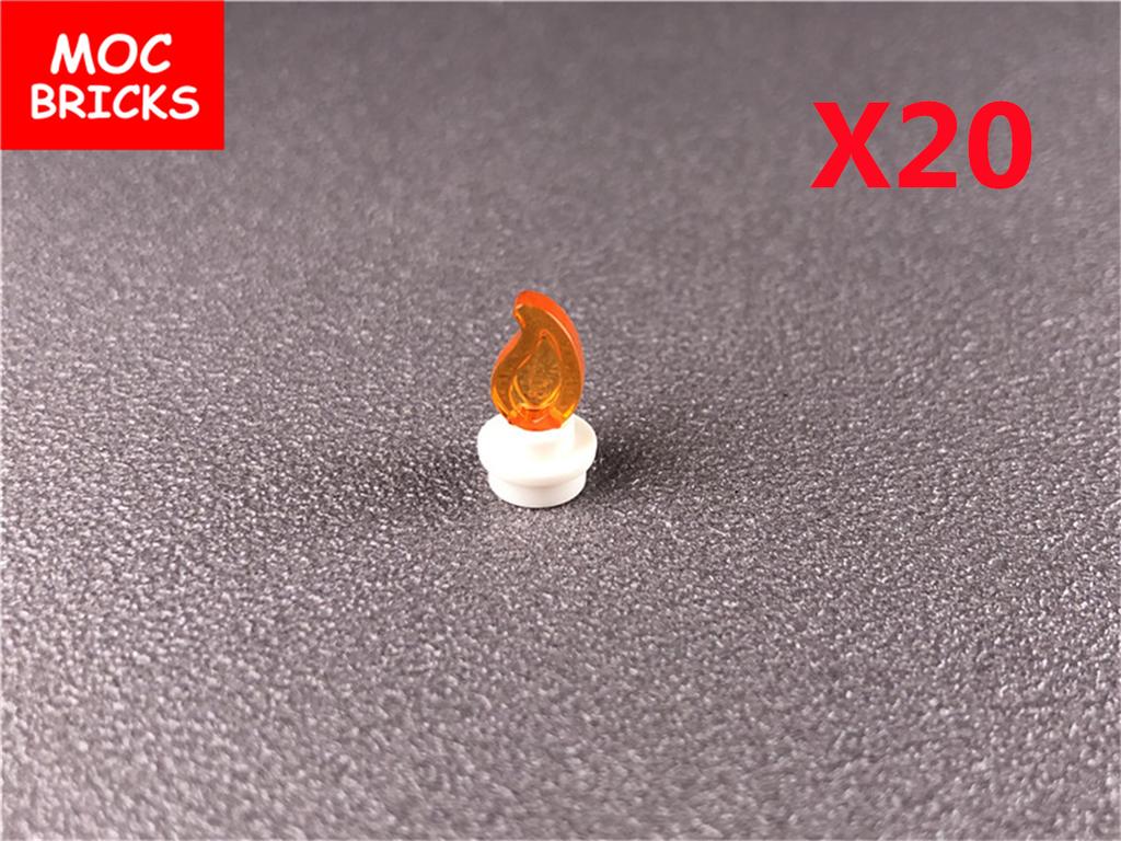 20pcs MOC Bricks Headgear Crown with 5 Points Open Center Stud Flower 39262 Tree House Building Blocks Chilren's Toys