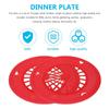 10 Pcs Plastic Food Trays Reusable Plate Paper Holder Portable Disposable Plates  Party