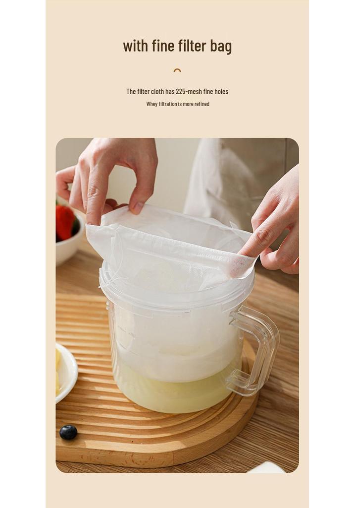 Homemade Greek Yogurt & Cold Brew Filter Bowl with Separator Gauze