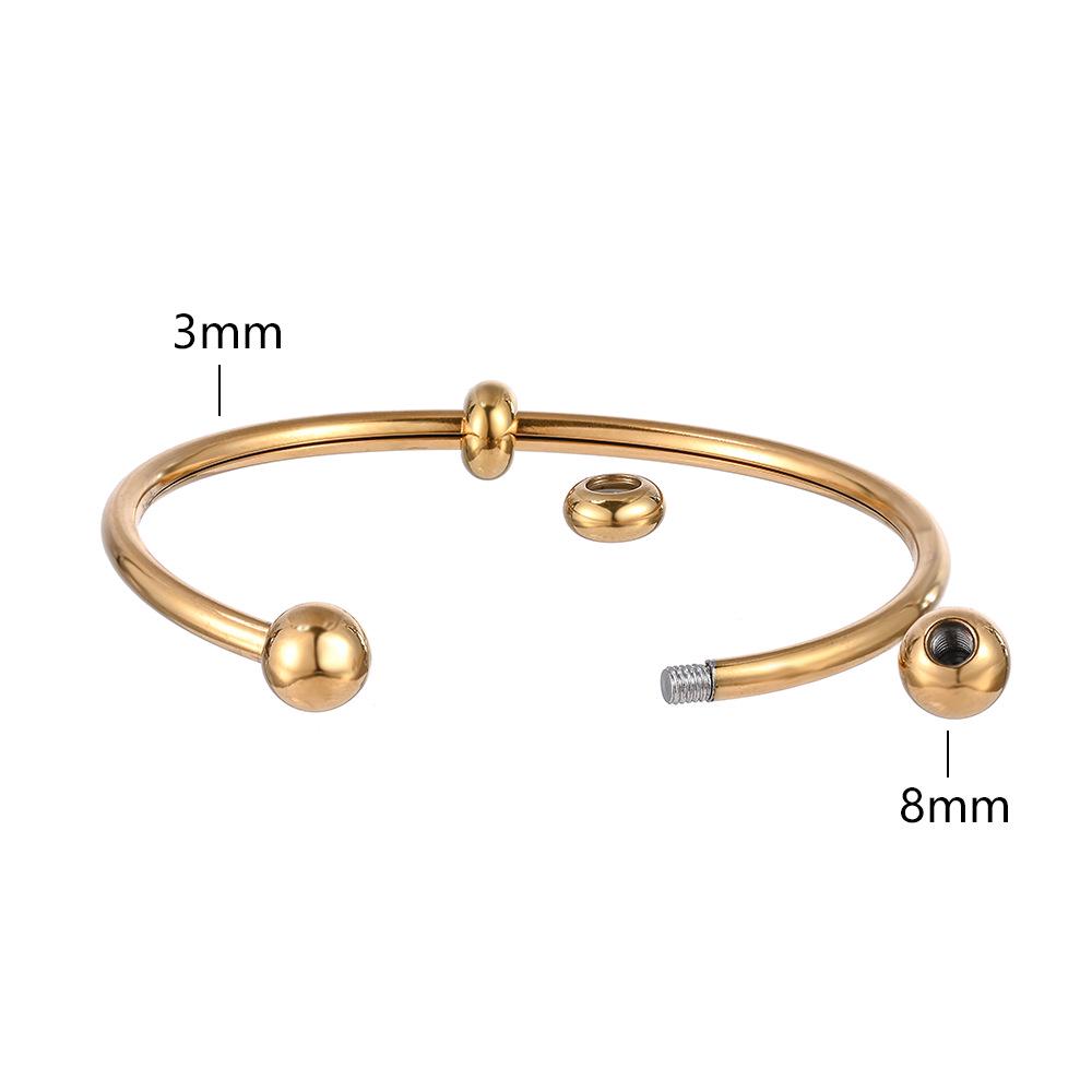 Women’s Titanium Steel Waterproof Beaded Elastic Bracelet