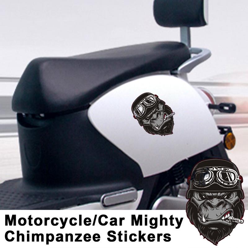 Lustiger Orang-Utan-Aufkleber, brüllender Affe, Orang-Utan-Kopf, Autoaufkleber, brüllender Affe, Kühlschrank, Stoßstange, Aufkleber, Orang-Utan-Kopf, Auto