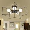 2026 Wrought Iron Led Ceiling Lamp Star Lampshade For Suitable Balcony Bedroom Corridor Cloakroom Factory Dropship Store