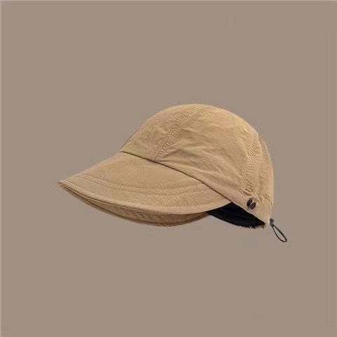 New Outdoor Upgraded Version Sunscreen Sunshade Cap Women's Summer Face Small Versatile Breathable Empty Top Hat