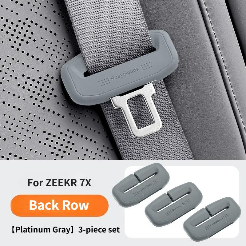 For ZEEKR 7X 007GT 007 001 009 Mix Car Seat Belt Anti Scratch Protector Case Cover Seatbelt Buckle Cover Soft Silicone Collision