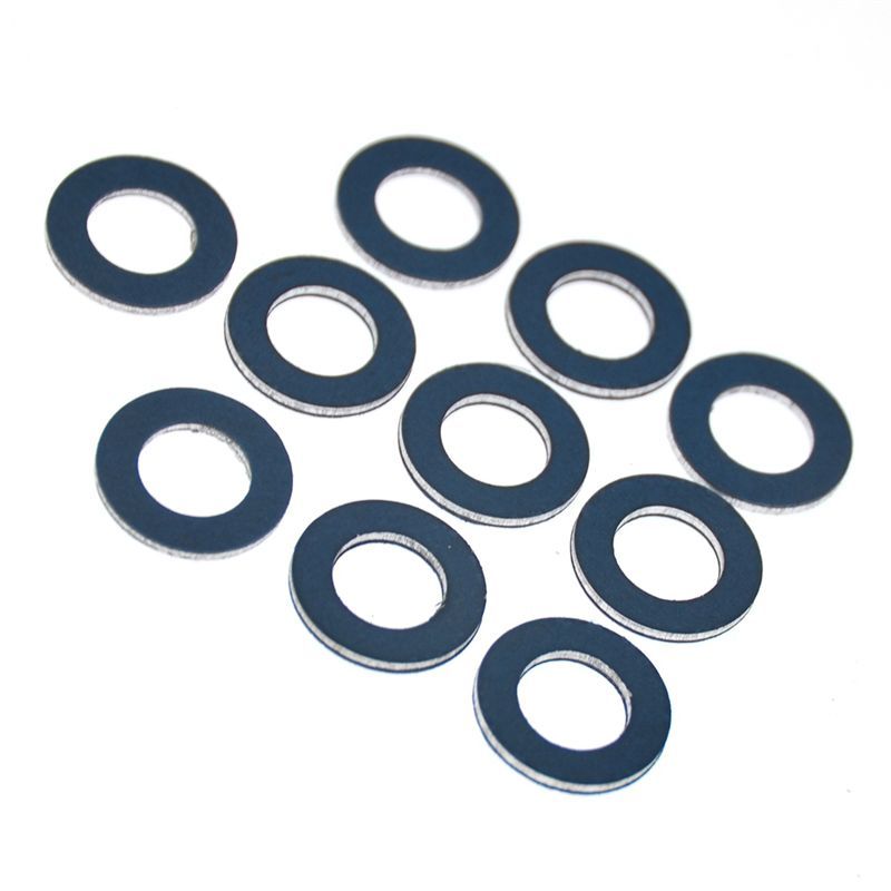 A60X 50Pcs 90430-12031 Car Oil Drain Sump Plug Washers Gasket 12Mm Hole For Toyota Lexus 9043012031