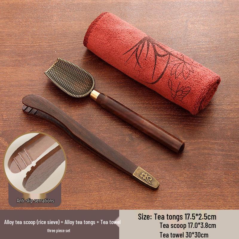 Ebony Wood Kung Fu Tea Ceremony Tool Set