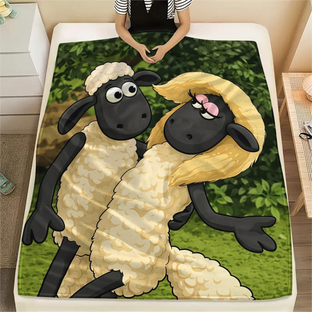 Shaun the Sheep2 Flannel Blanket, High Quality Comfortable for All Seasons, Home Decor, Warmth and Comfort