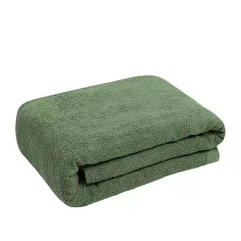 All-Cotton Military Green Summer Blanket for Dorms & Sofas