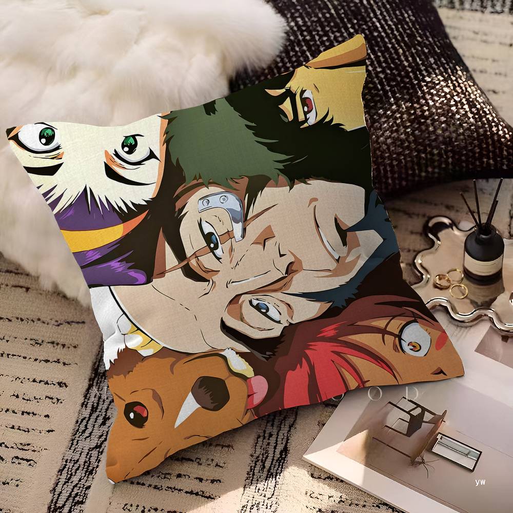 Anime C-Cowboy B-Bebop Cushion Cover Inches Farmhouse Decor Home Throw Pillow Covers For Couch Decorations