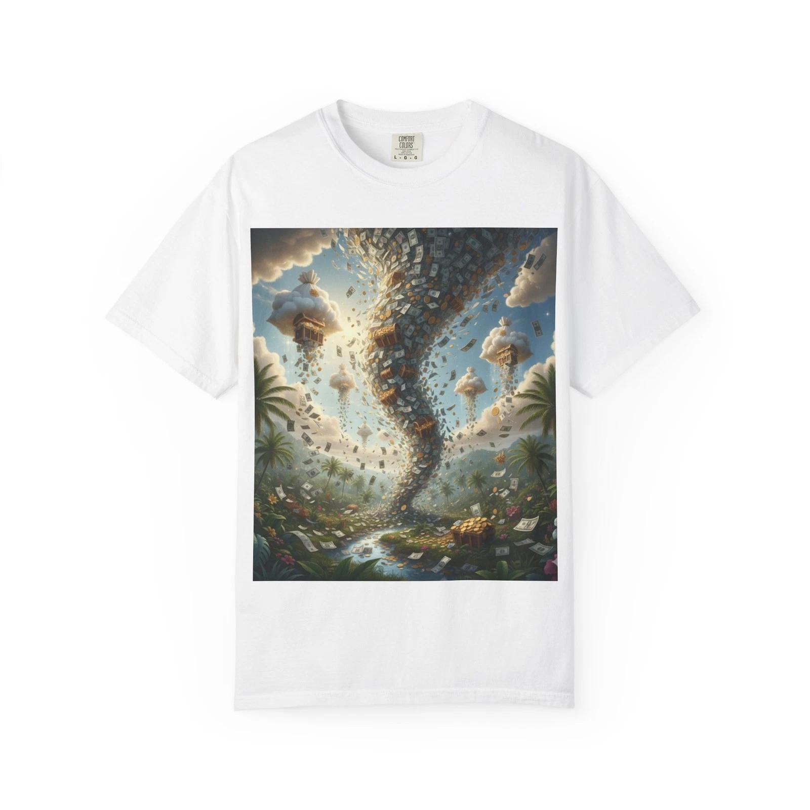 Tornado Artwork T-shirt, Unique Graphic Tee, Nature Lover Gift, Unisex [...] L